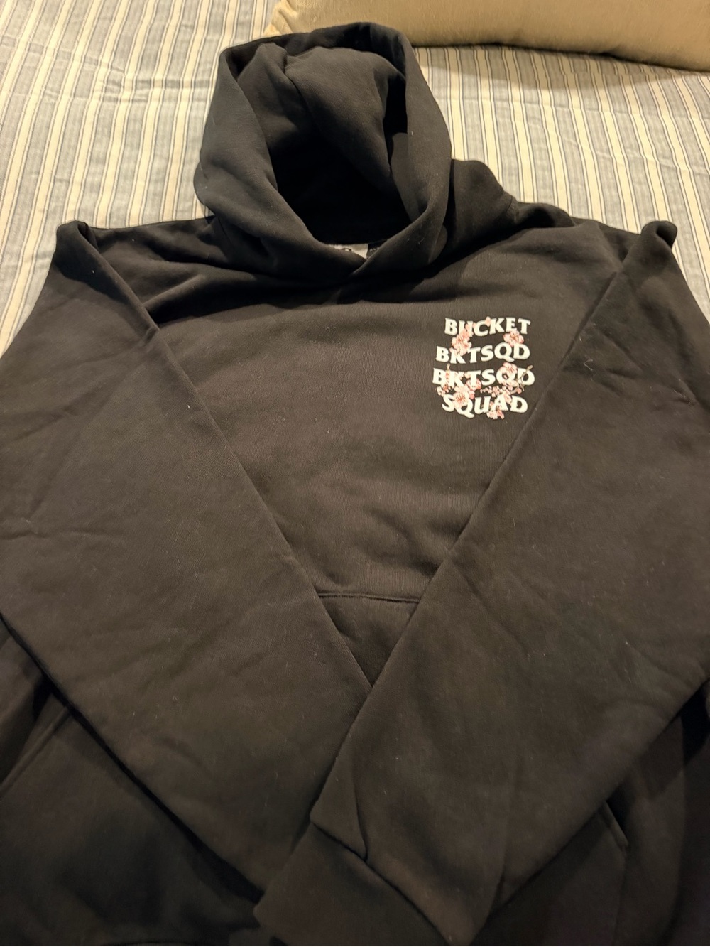 NWOT - BKTS, Black Graphic Hoodie - Men's Pullover